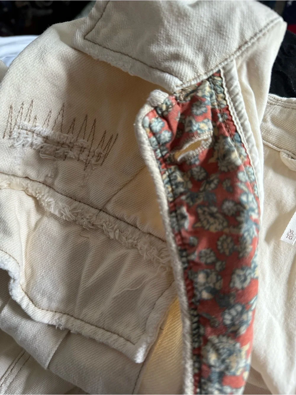 Free People Cream Utility Jacket with Button Front - Picture 16 of 16